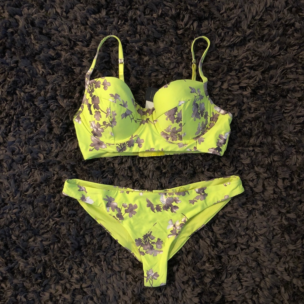 Vitamin A Floral Lime Bikini